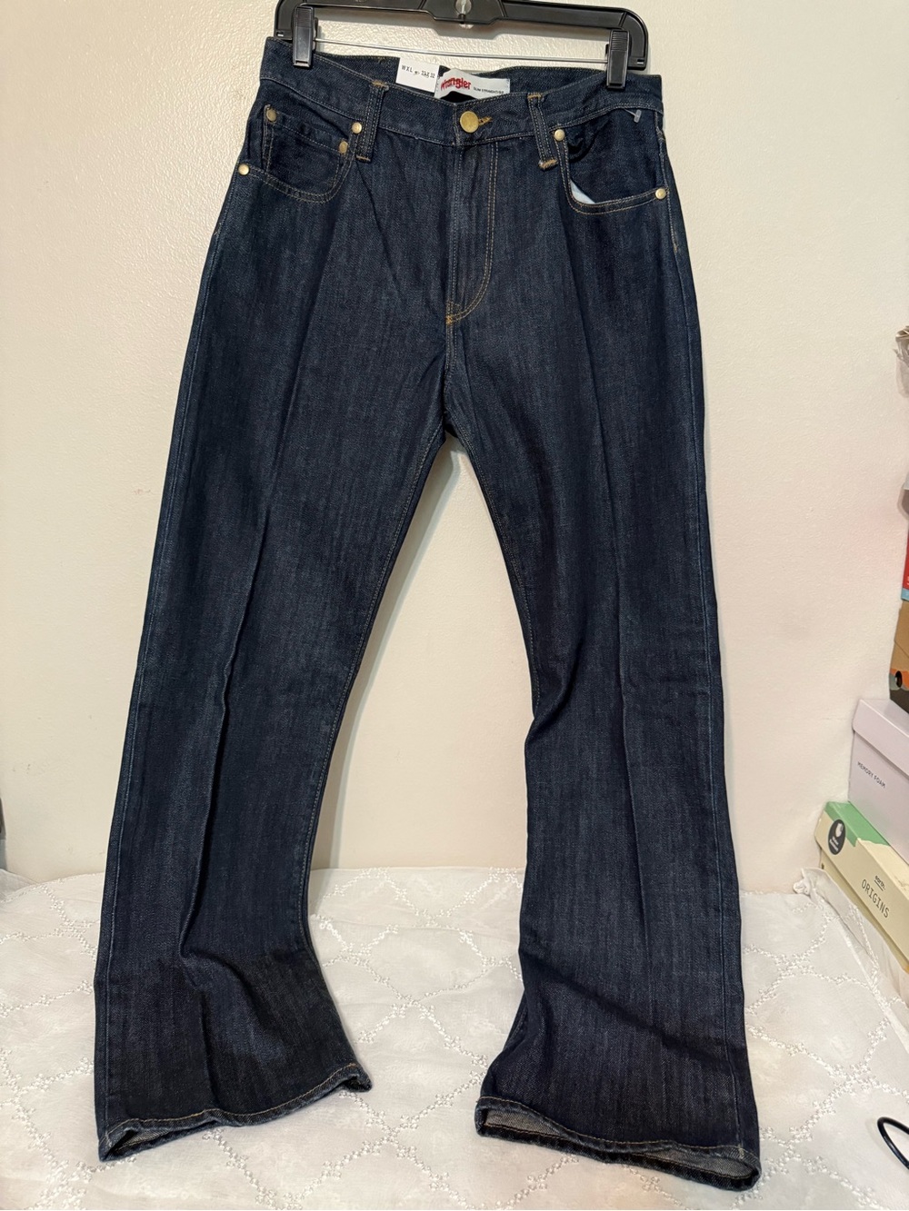 Wrangler Dark Blue Men’s Bootcut Jeans